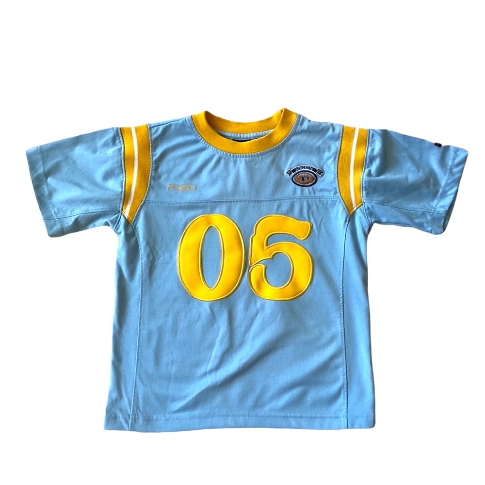 Vintage | Shirts & Tops | Vintage Fubu Football Jersey 9s Y2k Blue